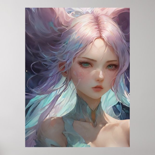 Poster *~* AP60 Déesse de l'eau Imaginaire Sirène de mer  (Devant)