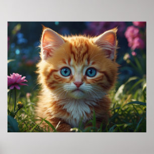 Poster *~* AP68 5:4 Feline Kitty Kitten Fluffy Nature