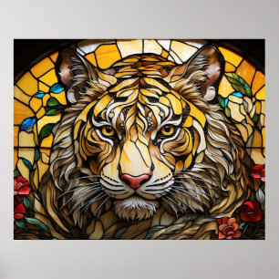 Poster *~* AP68 Imaginaire Bold 5:4 TIGER Verre tendu