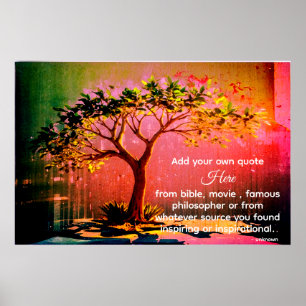 Poster *~* AP81 Arbre apaisant artificiel do-it-yourself