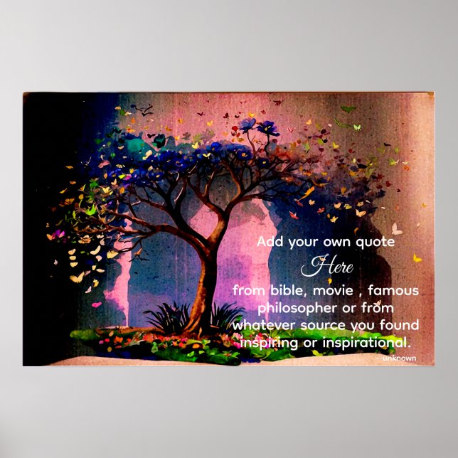 Poster *~* AP81 Arbre Artistique Ethérée Calme do-it-your (Devant)