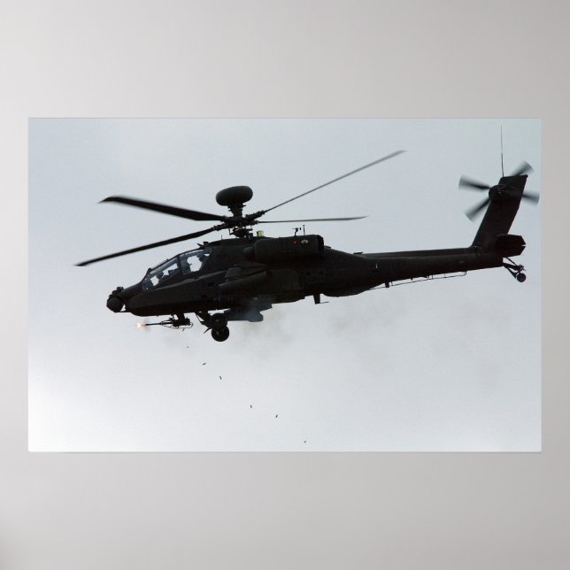 Poster Apache AH-64 (Devant)