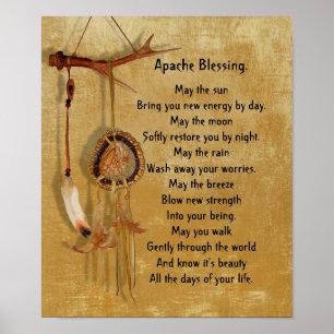 Poster Apache Blessing Dreamcatcher