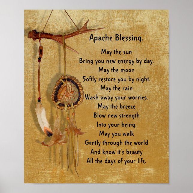 Poster Apache Blessing Dreamcatcher (Devant)