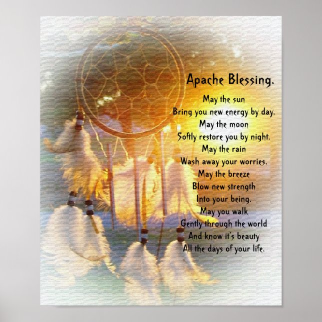 Poster Apache Blessing Dreamcatcher (Devant)