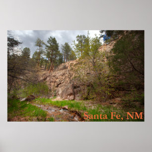Poster Apache Canyon, Père Noël Fe National Forest, NM