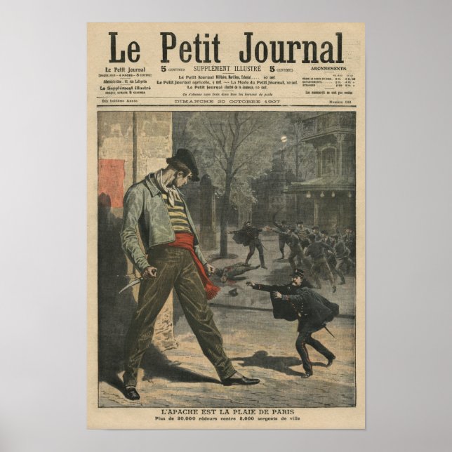 Poster Apache est une nuisance pour Paris (Devant)