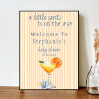 Aperol Spritz Bleu Orange Citron Garçon Baby Showe
