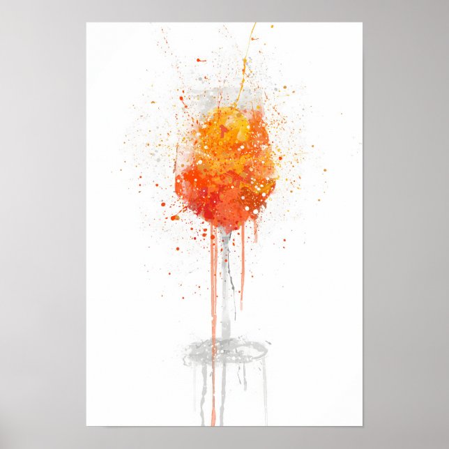 Poster Aperol Spritz Cocktail (Devant)