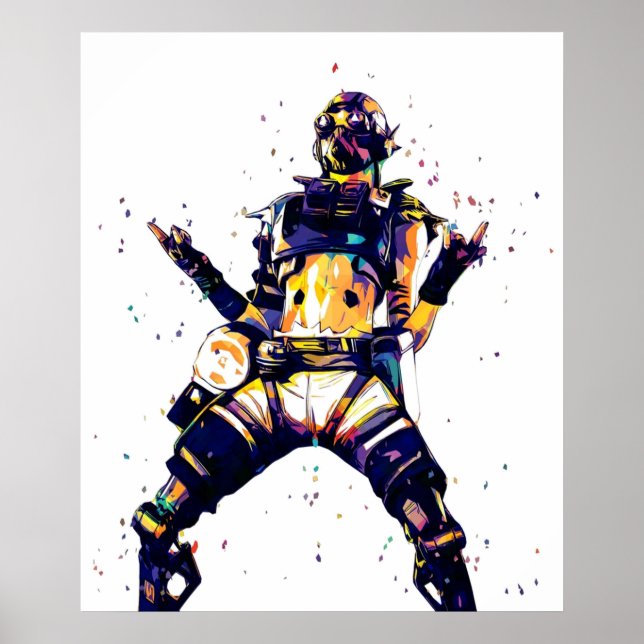 Poster Apex Legends Octane pop art (Devant)