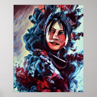 Poster APEX LEGENDS WRAITH v4 version colorée