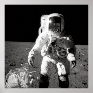 Poster Apollo 12 Moonwalk