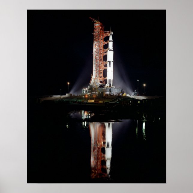 Poster Apollo 12 sur le panneau de lancement (Devant)