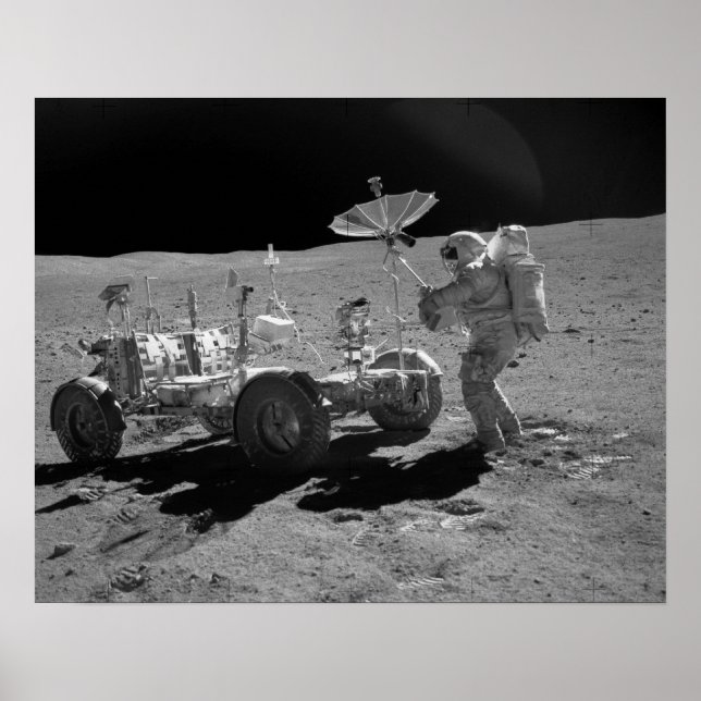Poster Apollo 16 Véhicule roulant lunaire (Devant)
