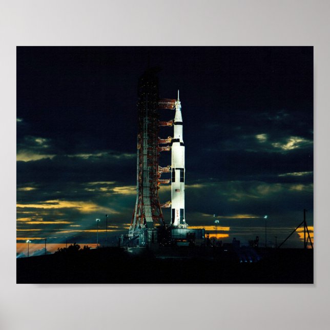 Poster Apollo 17 Prêt pour le lancement (Devant)