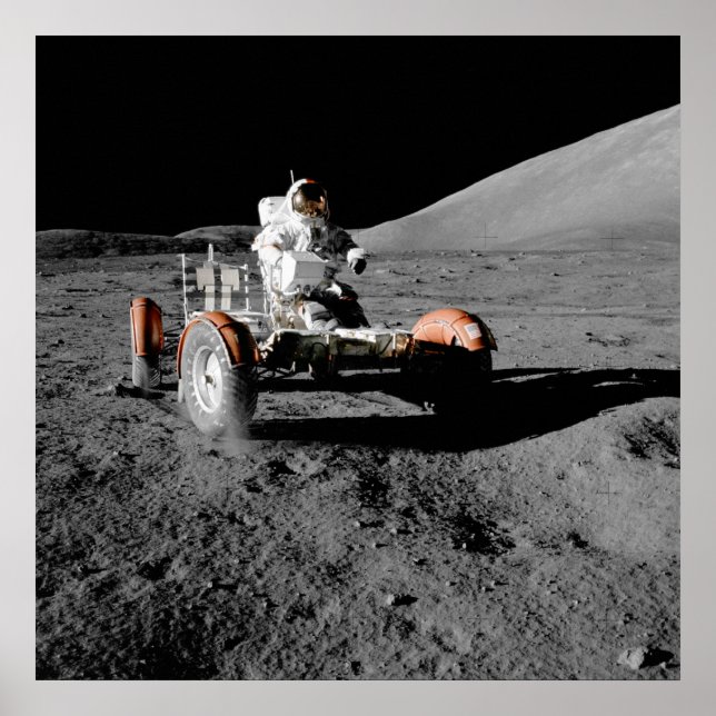 Poster Apollo 17 Véhicule roulant lunaire (Devant)