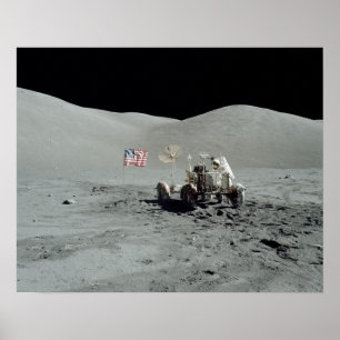 Poster Apollo 17 Véhicule roulant lunaire