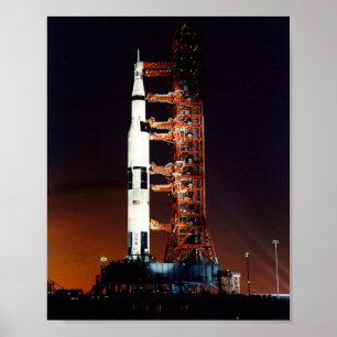 Poster Apollo 8 sur le plan de lancement
