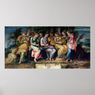 Poster Apollo et les Muses, 1600
