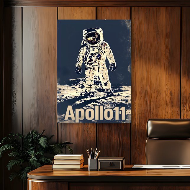 Poster Apollo vintage 11 (Créateur téléchargé)