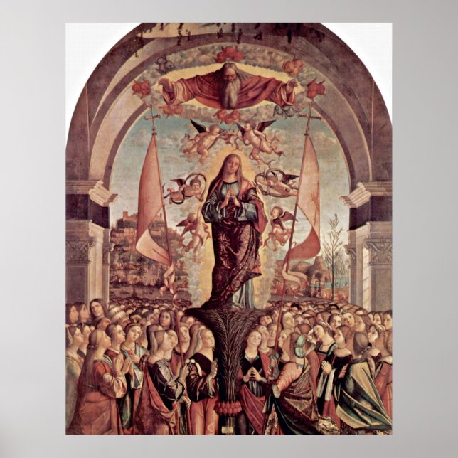 Poster Apothéose de St Ursula par Vittore Carpaccio (Devant)