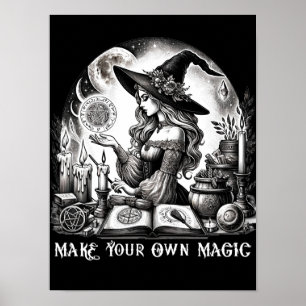 Poster Apothicaire de Sorcière Jolie Faites Votre Propre