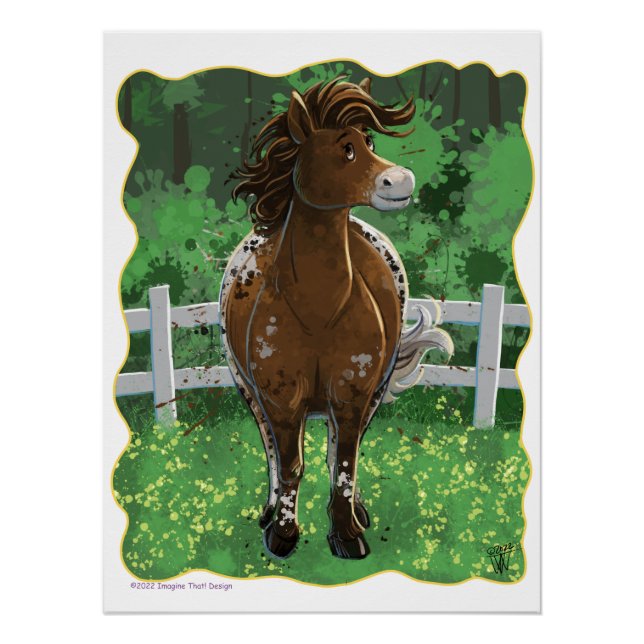 Poster Appaloosa Pony (Devant)