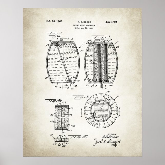 POSTER APPAREIL DE VIEILLISSEMENT WHISKY BREVET (Devant)