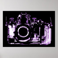 POSTER - APPAREIL PHOTO DE LA VISION X RAY - PURPL