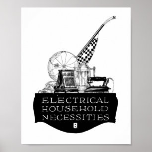 Poster Appareils électriques vintages des années 1920