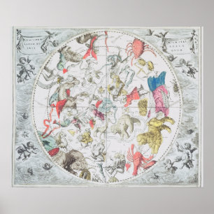 Poster Apparence céleste les signes du zodiaque