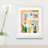 Appartement Tropical Coloré Illustration Art Cool