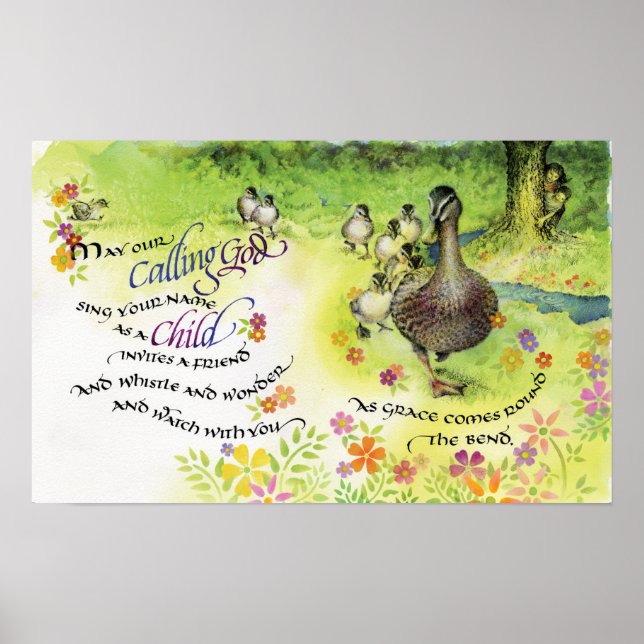 Poster Appel à Dieu, 20 po x 12,5 po, Imprimer (Devant)