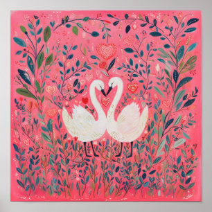 Poster Appel à l'accouplement 🦢 💕