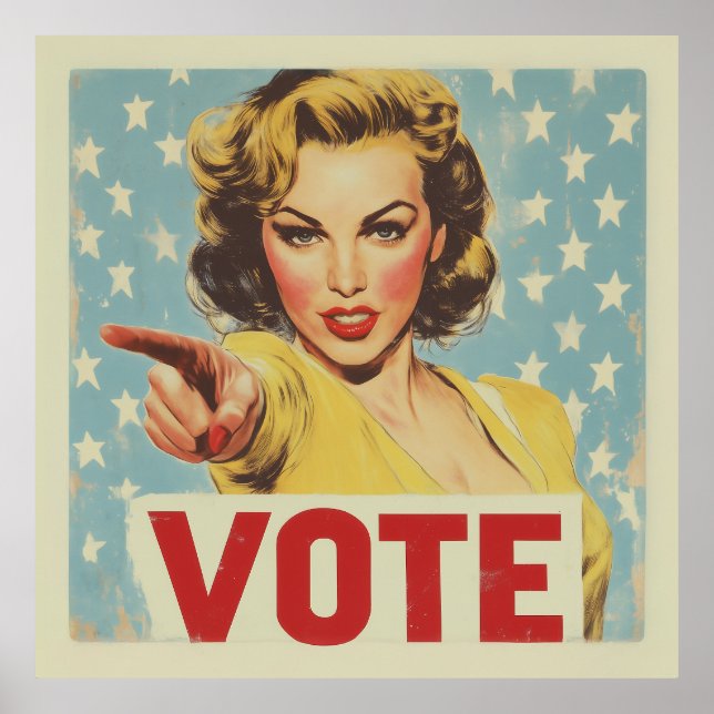 Poster Appel à l'action patriotique : Votez ! (Devant)