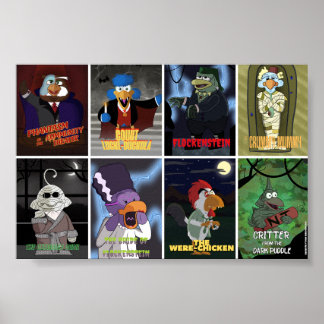 Poster Appel d'oiseau x Monstres Classiques - Ensemble Co