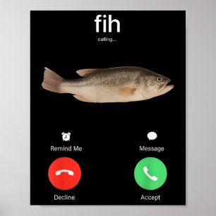 Poster Appel Fih Me Rappeler Message Refuser Accepter Tél