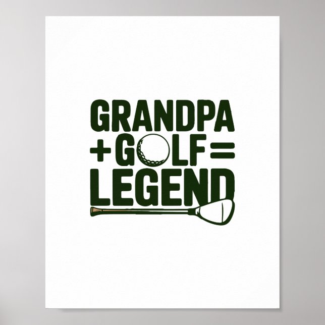 Poster Appelle-Moi Grand-Père, Regarde-Moi Golf (Devant)