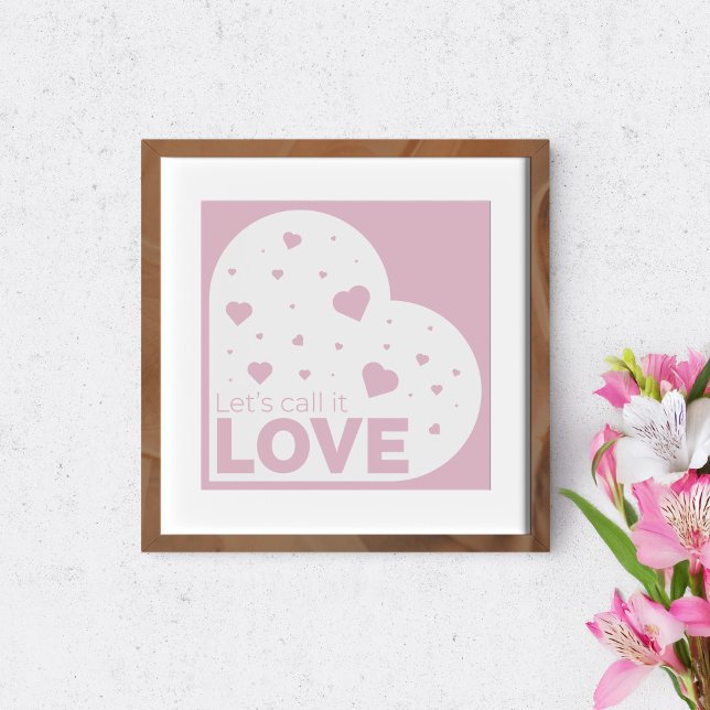 Poster Appelons-le Love. (Créateur téléchargé)
