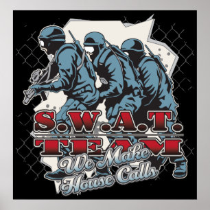 Poster Appels du siège de l'équipe SWAT