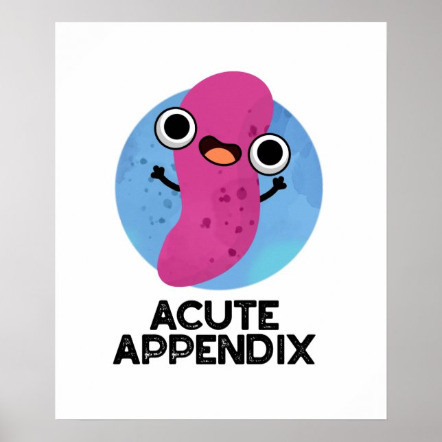 Poster Appendice Aigu Funky Body Parts Pun (Devant)