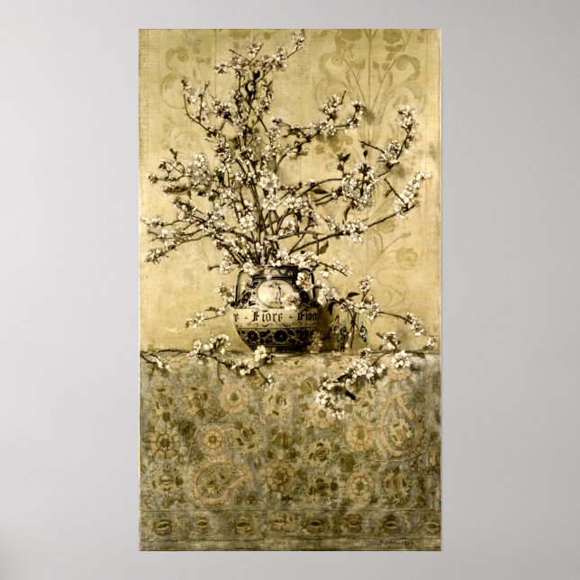 Poster Apple Blossoms par Charles Caryl Coleman (Devant)