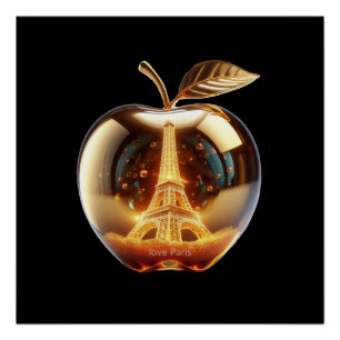 Poster Apple Love Paris
