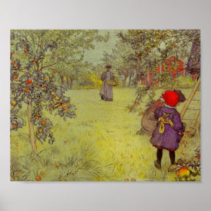 Poster Apple Orchard Harvest