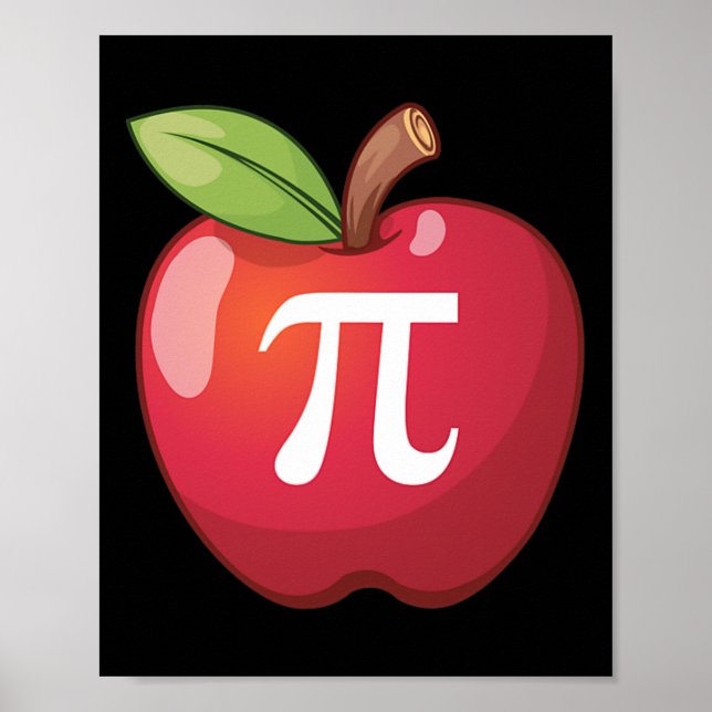 Poster Apple Pi - Les professeurs de maths des amoureux d (Devant)