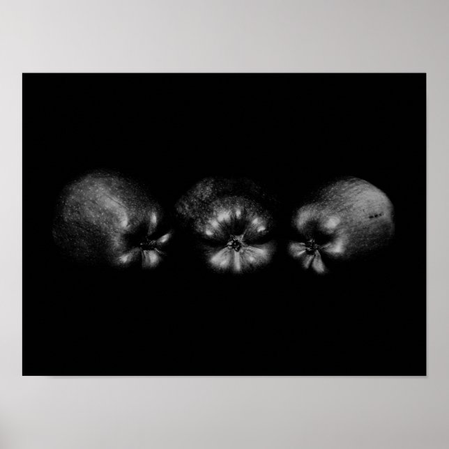 Poster Apple Portrait Fine Art Classy Élégant Amusant Uni (Devant)