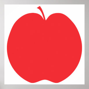 Poster Apple rouge