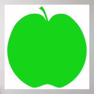 Poster Apple vert