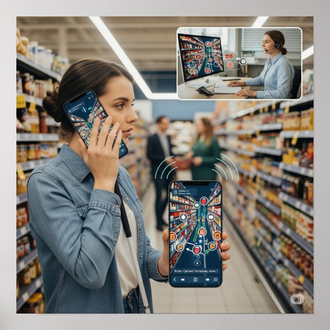 Poster Application de navigation accessible (Devant)