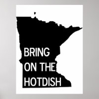 Apportez l'affiche Hotdish Funny Minnesota